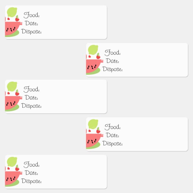 Kitchen Organisation Watermelon Food Labels  (Group)