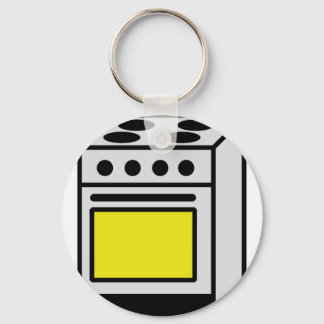 kitchen oven stove icon key ring