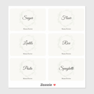 Kitchen Pantry Organisation Food Storage Labels 