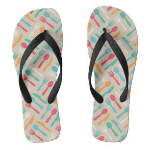 Kitchen pattern 3 flip flops