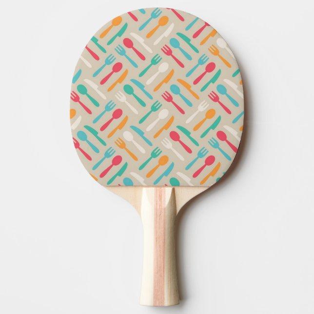 Kitchen pattern 3 ping pong paddle (Front)