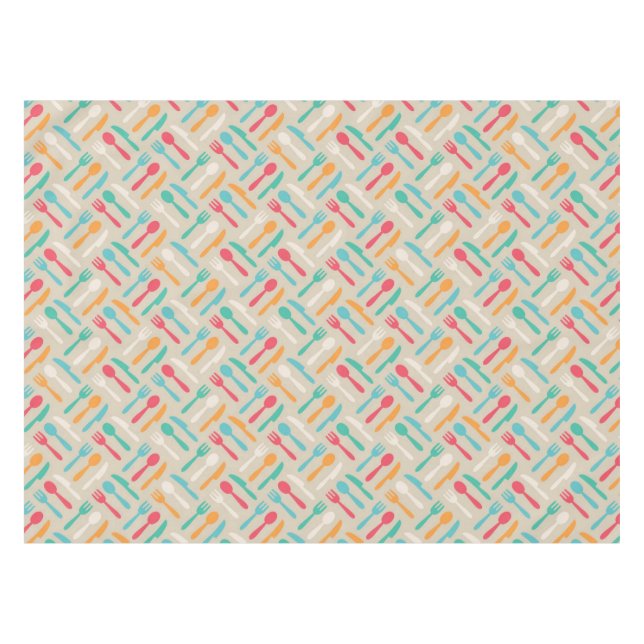 Kitchen pattern 3 tablecloth (Front (Horizontal))