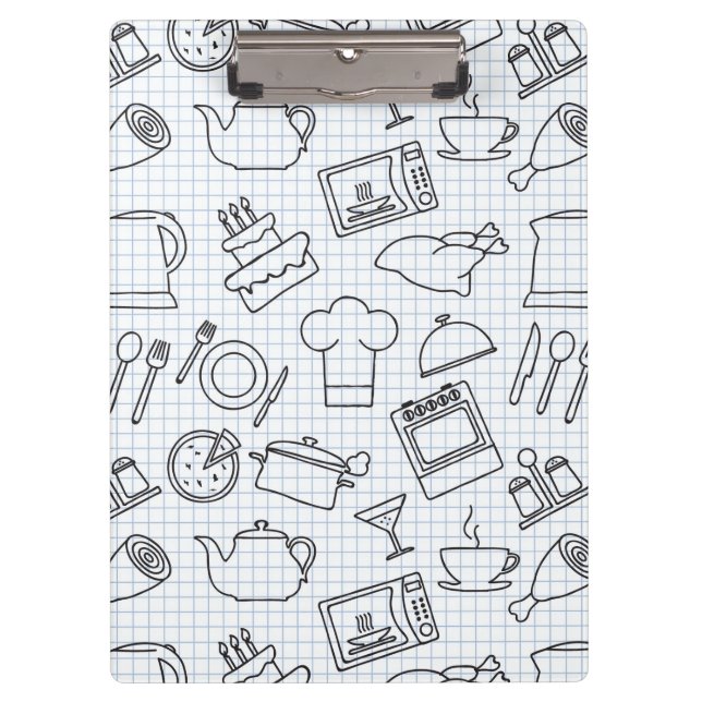 Kitchen Pattern 4 Clipboard (Front)