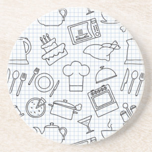 Kitchen Pattern 4 Coaster
