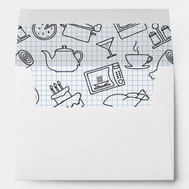 Kitchen Pattern 4 Envelope (Back (Bottom))