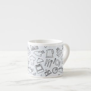 Kitchen Pattern 4 Espresso Cup