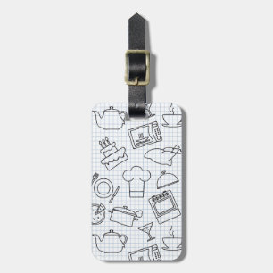 Kitchen Pattern 4 Luggage Tag