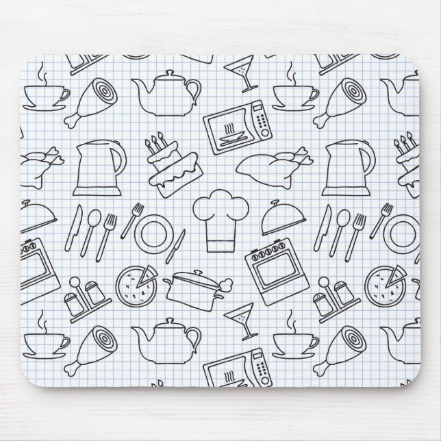 Kitchen Pattern 4 Mouse Mat (Front)