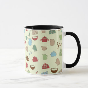 Kitchen pattern mug