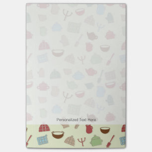 Kitchen pattern post-it notes