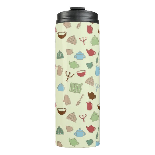Kitchen pattern thermal tumbler (Front)