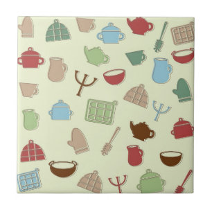 Kitchen pattern tile