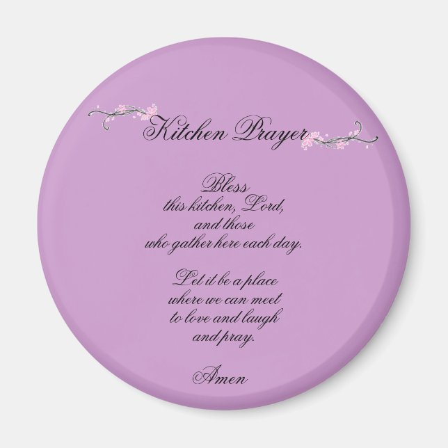 Kitchen Prayer- magnet (Front)