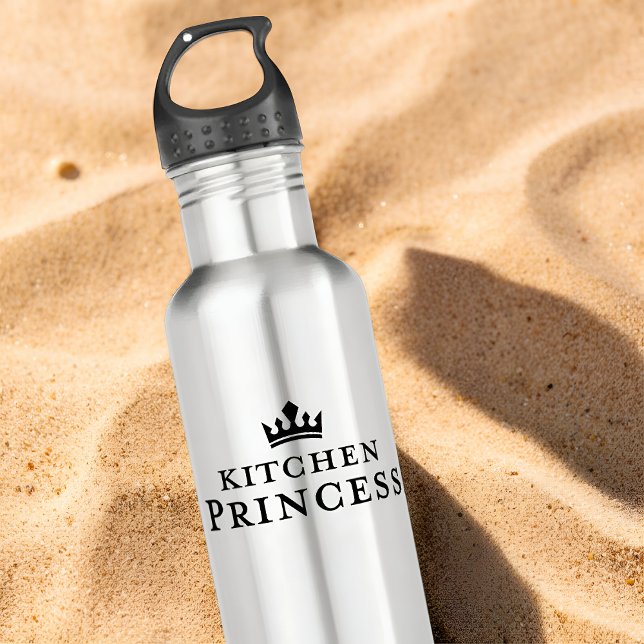 Kitchen Princess Pickleball Cute Crown Gift 710 Ml Water Bottle (Creator Uploaded)