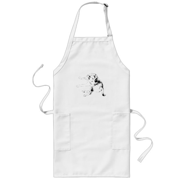 Kitchen Pup Calm Long Apron (Front)