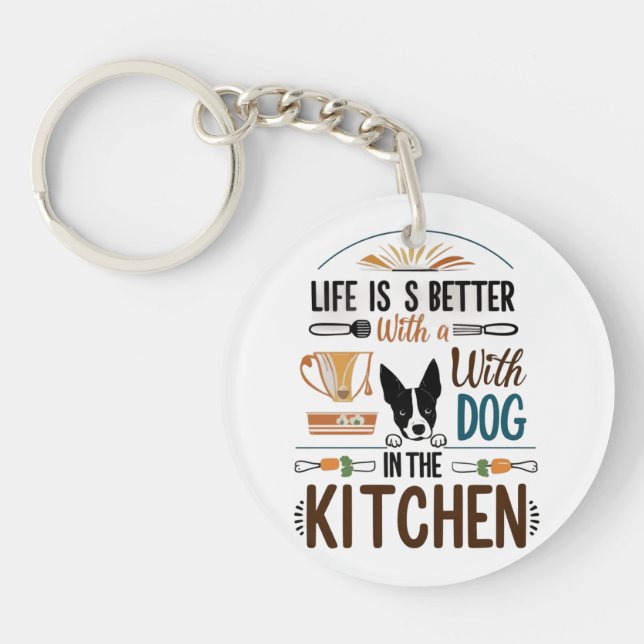 Kitchen Pup Love Key Ring (Front)