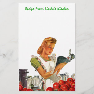Kitchen Recipes Personal Stationery EZ2Customize
