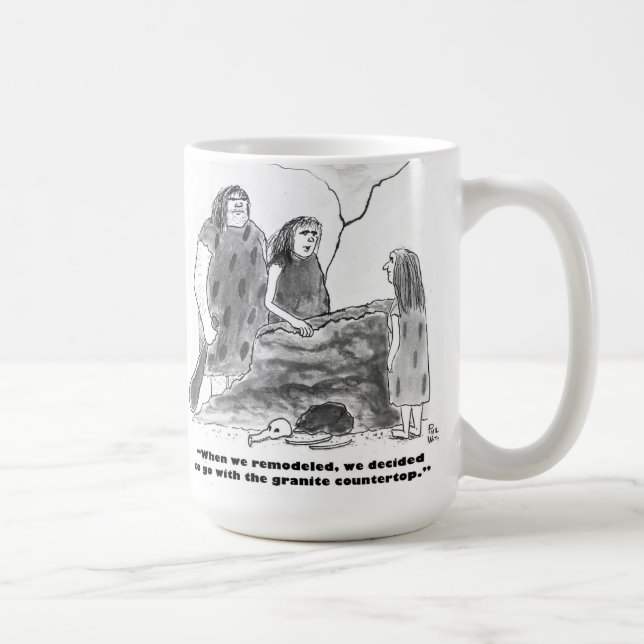 Kitchen remodel for cavemen coffee mug (Right)