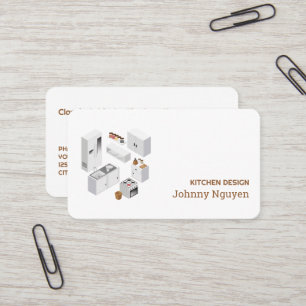 Kitchen Remodeling Cabinets Business Card