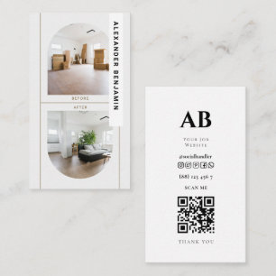 Kitchen Renovations Photo QR Code Business Card