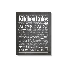 Kitchen Rules Canvas