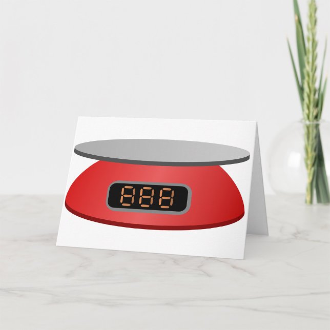 Kitchen Scale Greeting Cards (Creator Uploaded)