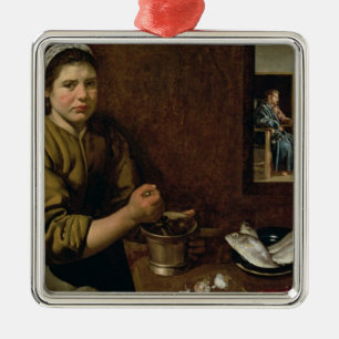 Kitchen Scene Metal Tree Decoration