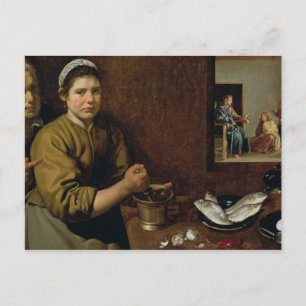 Kitchen Scene Postcard