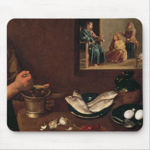 Kitchen Scene with Christ Mouse Mat