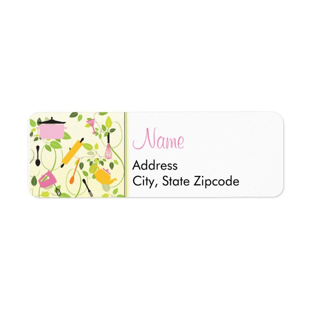 Kitchen Shower Address Label (Front)