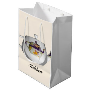 Kitchen Shower Double Teapot Medium Gift Bag
