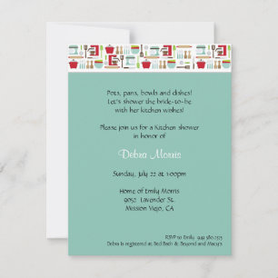 Kitchen Shower Invitation