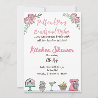 Kitchen Shower Invitation