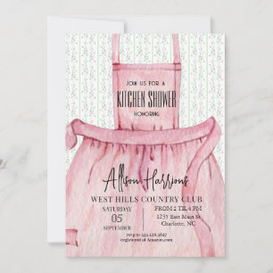 Kitchen shower invitation, stock the kitchen invitation