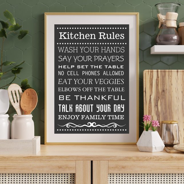 Kitchen Sign | Family Rules Sign | Kitchen Rules (Creator Uploaded)