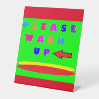 Kitchen sign message with words