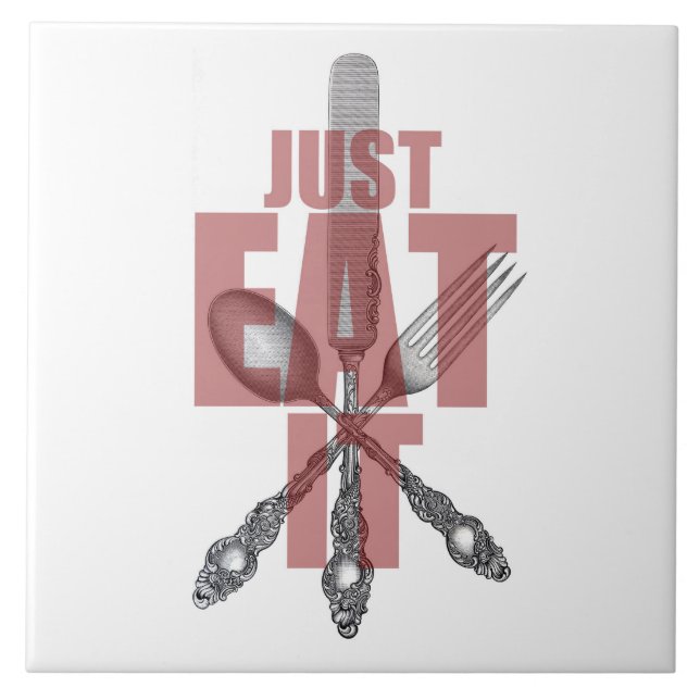 Kitchen Silverware | Just Eat It Tile (Front)