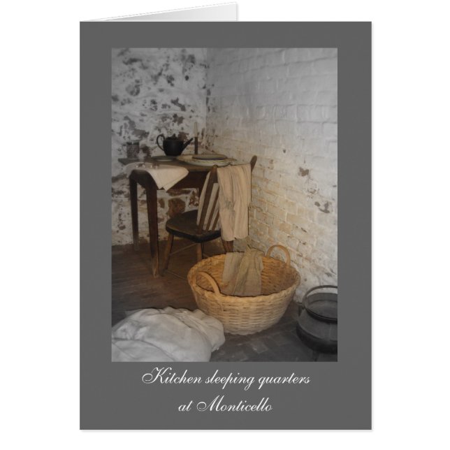 Kitchen Sleeping Quarters at Monticello (Front)