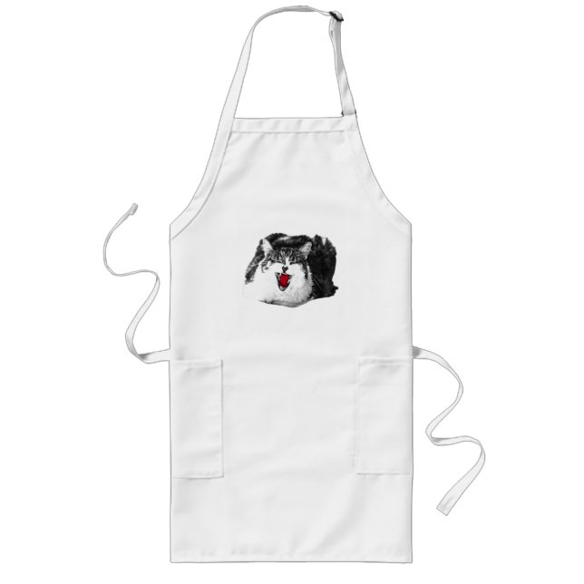Kitchen Smile, Red Pop Long Apron (Front)