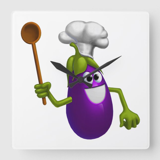 Kitchen Square Wall Clock (Front)