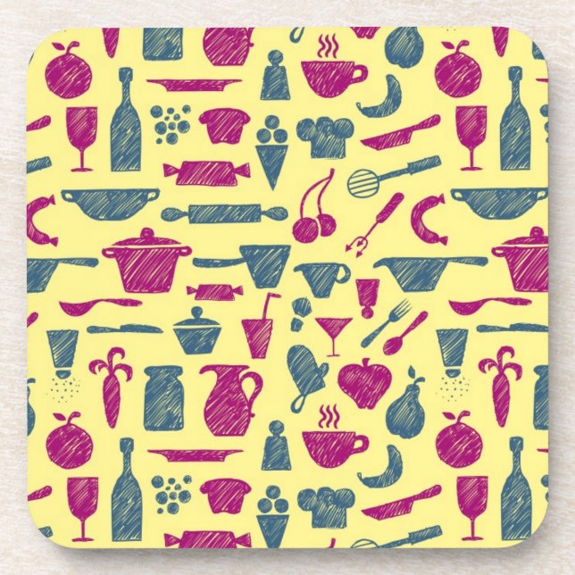 Kitchen supplies coaster (Front)