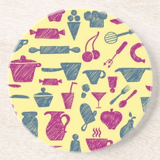 Kitchen supplies coaster (Front)
