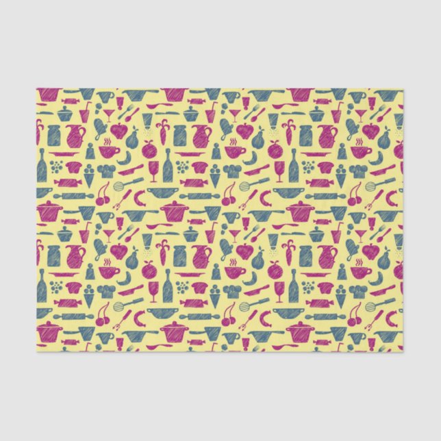 Kitchen supplies tissue paper (Front)