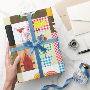 Kitchen Table Items Wrapping Paper