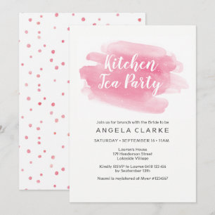 Kitchen Tea Party Bridal Shower Invitation