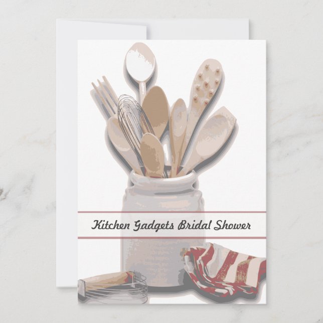 Kitchen Themed Bridal Shower Custom Invitation (Front)
