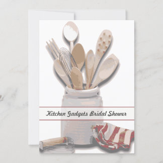 Kitchen Themed Bridal Shower Custom Invitation