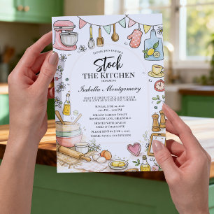 Kitchen Themed Stock The Kitchen Bridal Shower Invitation