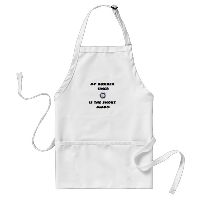 Kitchen Timer/Smoke Alarm Apron (Front)