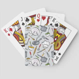 Kitchen Tools Pattern Playing Cards